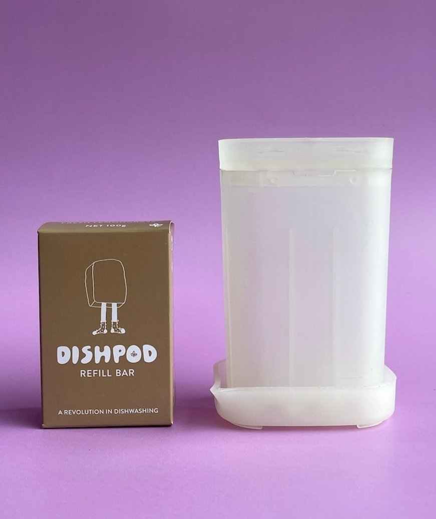 recycled plastic detergent dispenser, solid bar